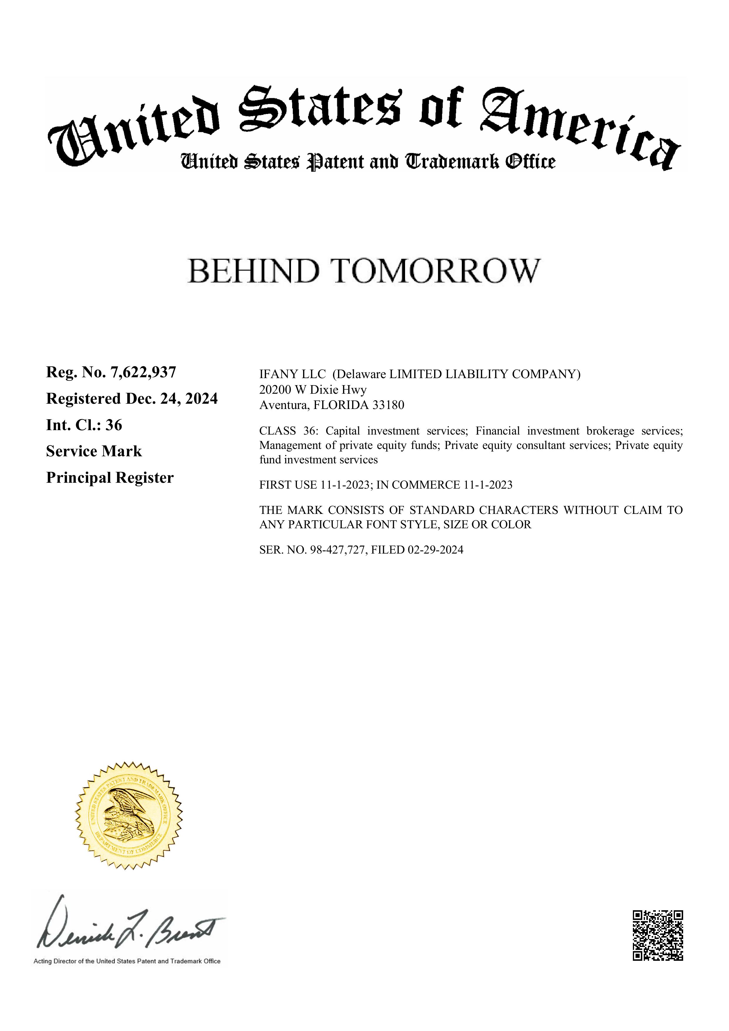 Behind Tomorrow